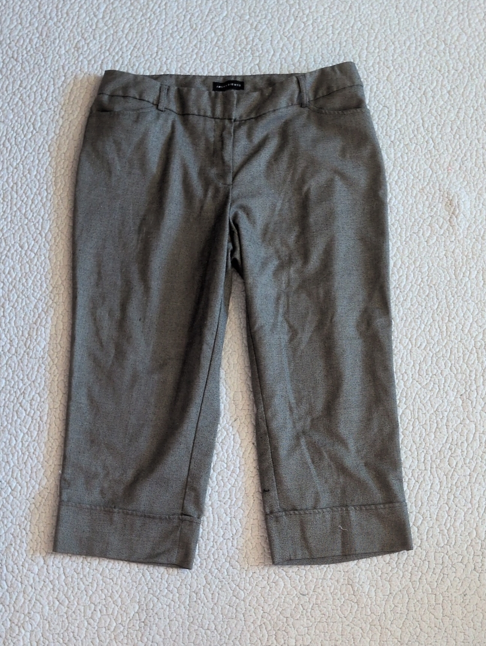Vintage 90's Ingredients Tweed Rolled Hem Cropped Capri Slacks Careerwear Preppy